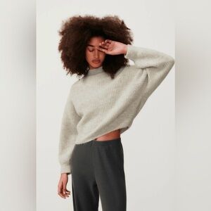 American Vintage East Jumper Mock-neck cropped sweater size small